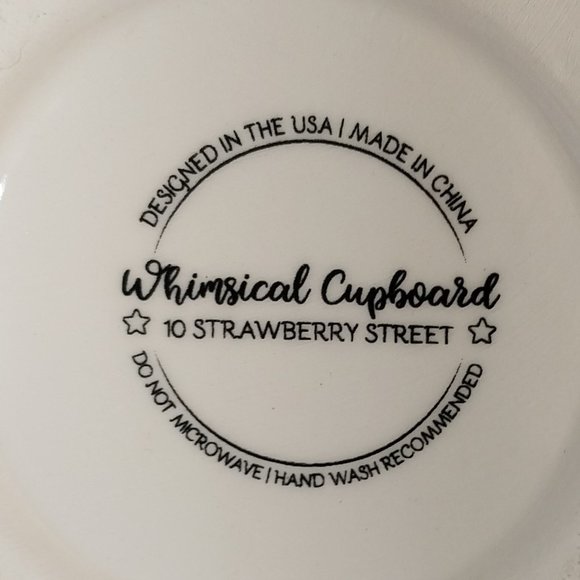 10 Strawberry Street Small Ceramic Daisy Rabbit Sugar Bowl w/Lid - Picture 4 of 7